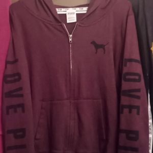 VS PINK full zip hoodie